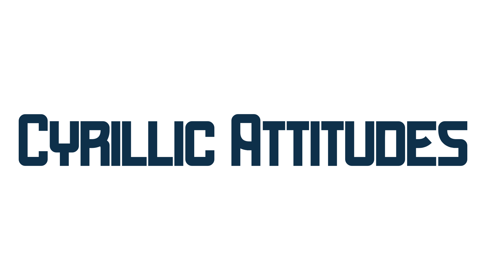 Cyrillic Attitudes, basic sans serif font preview