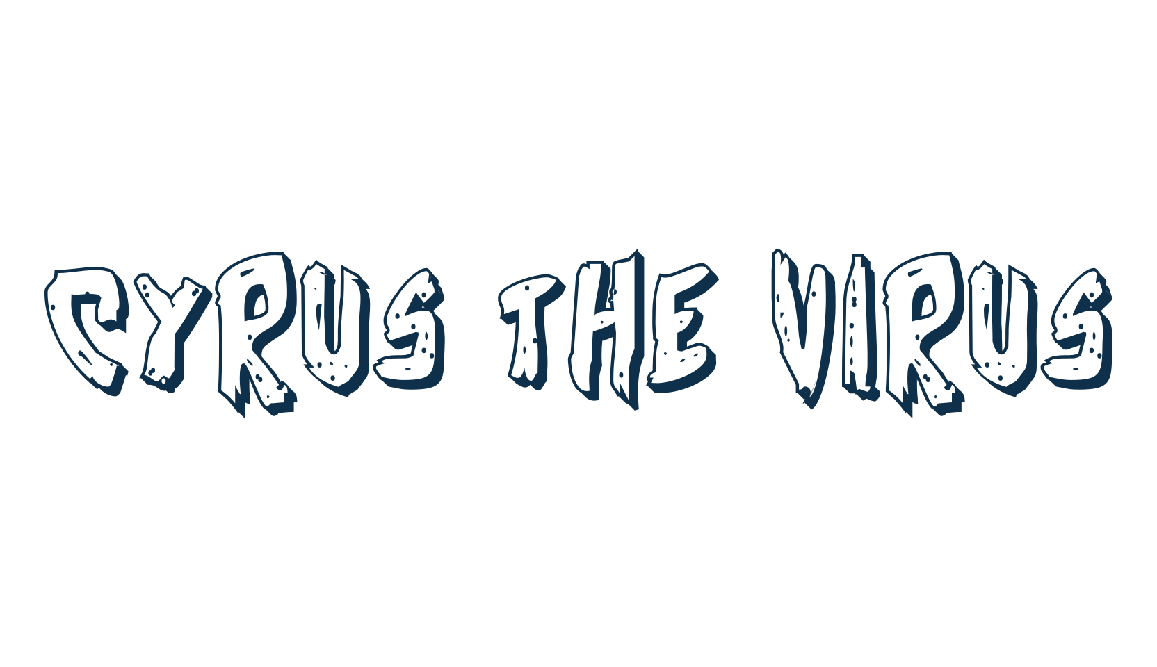 Cyrus the Virus, holiday halloween fancy decorative horror font preview