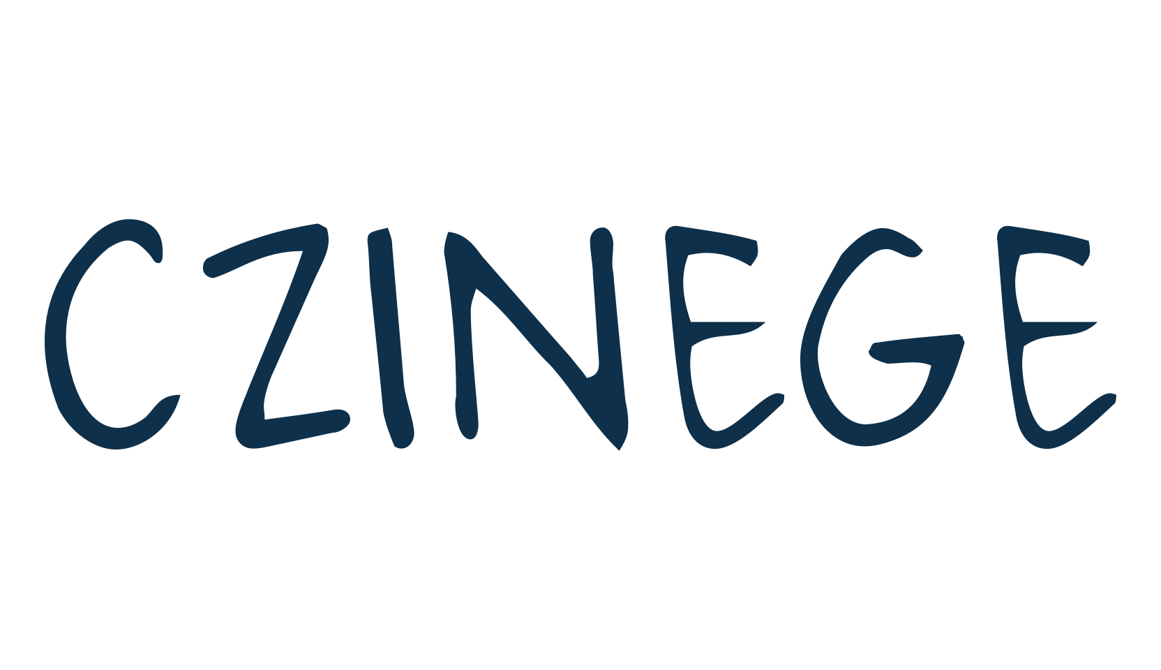 Czinege, script handwritten fancy decorative calligraphy font preview