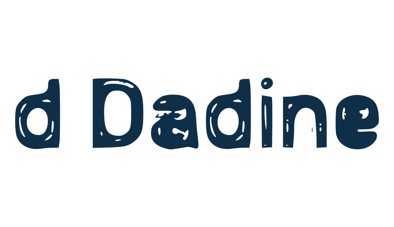 d Dadine, fancy various decorative font preview