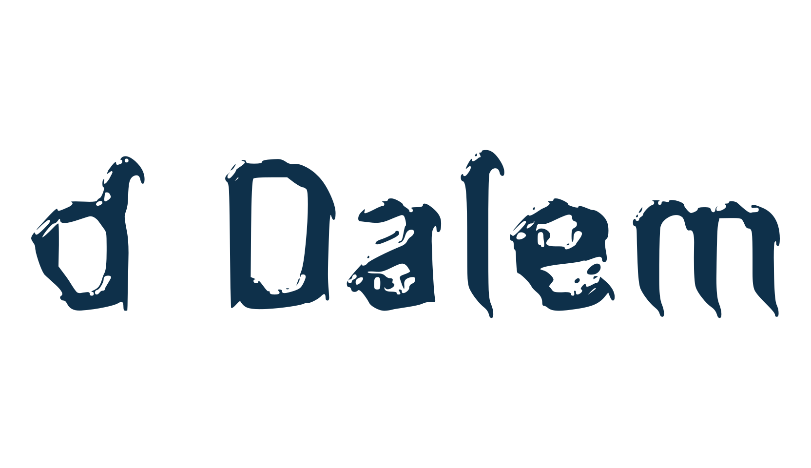 d Dalem, destroy font preview