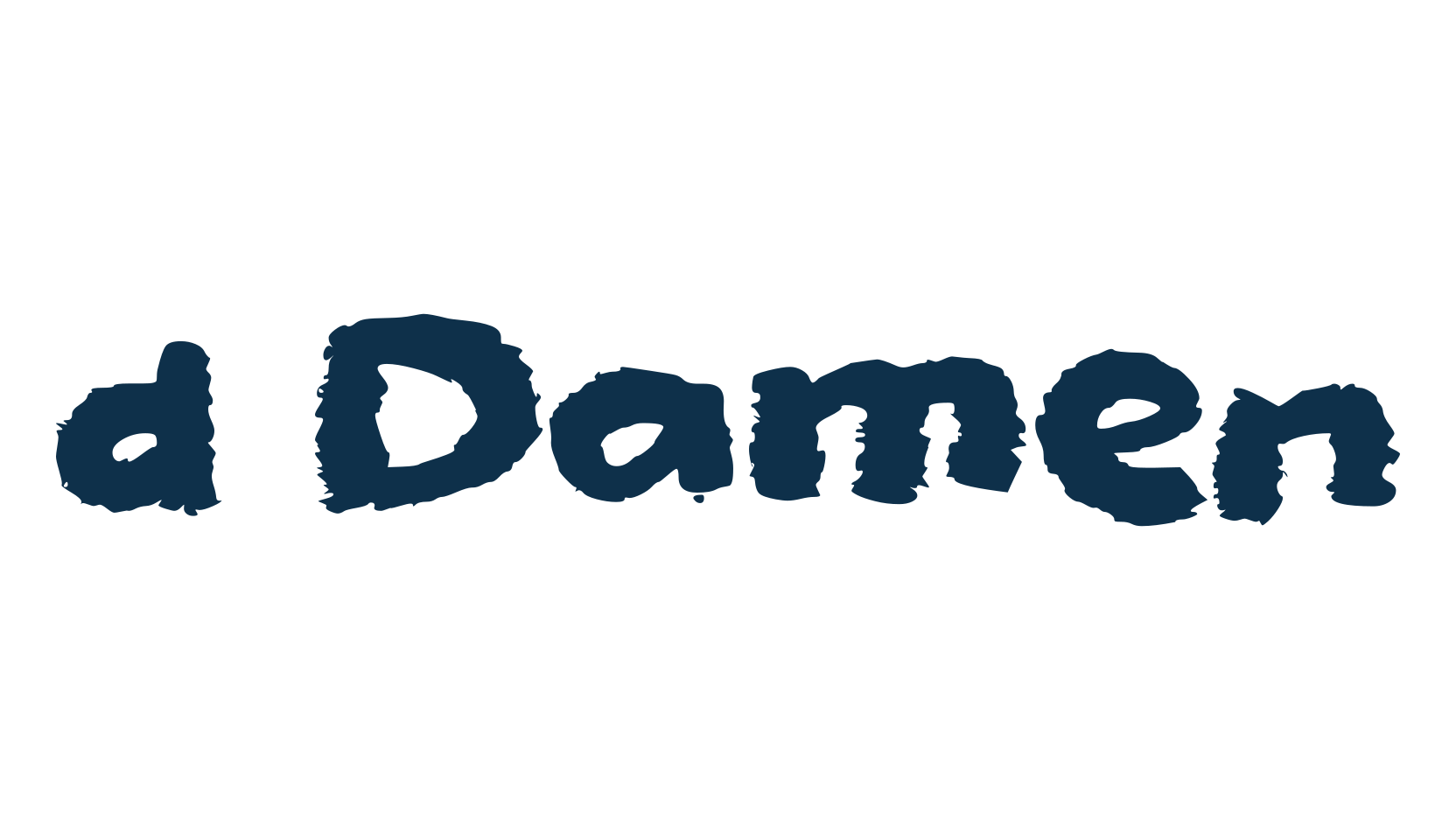 d Damen, trash font preview