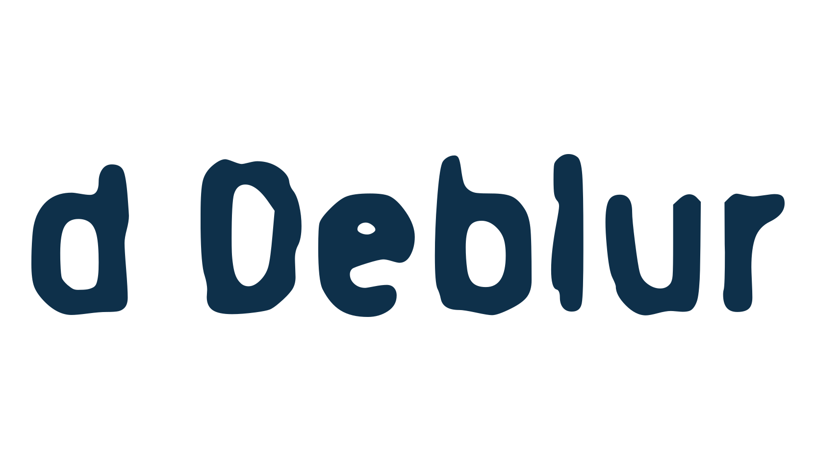 d Deblur, fancy eroded decorative font preview