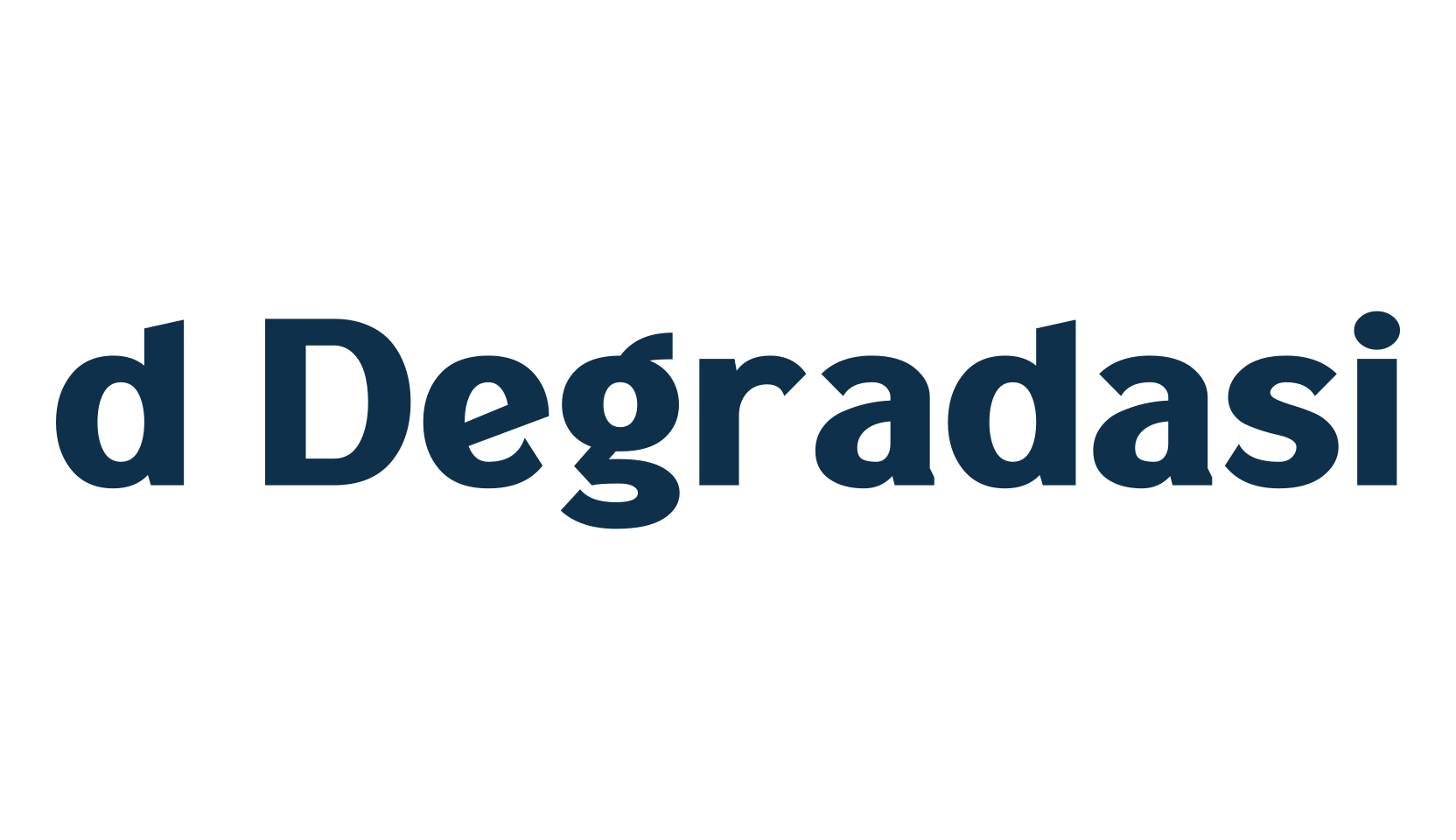 d Degradasi, basic sans serif font preview