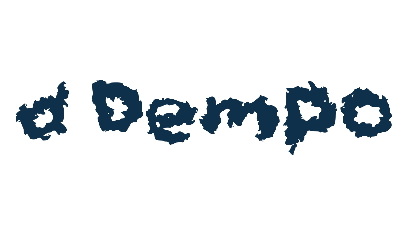 d Dempo, trash font preview