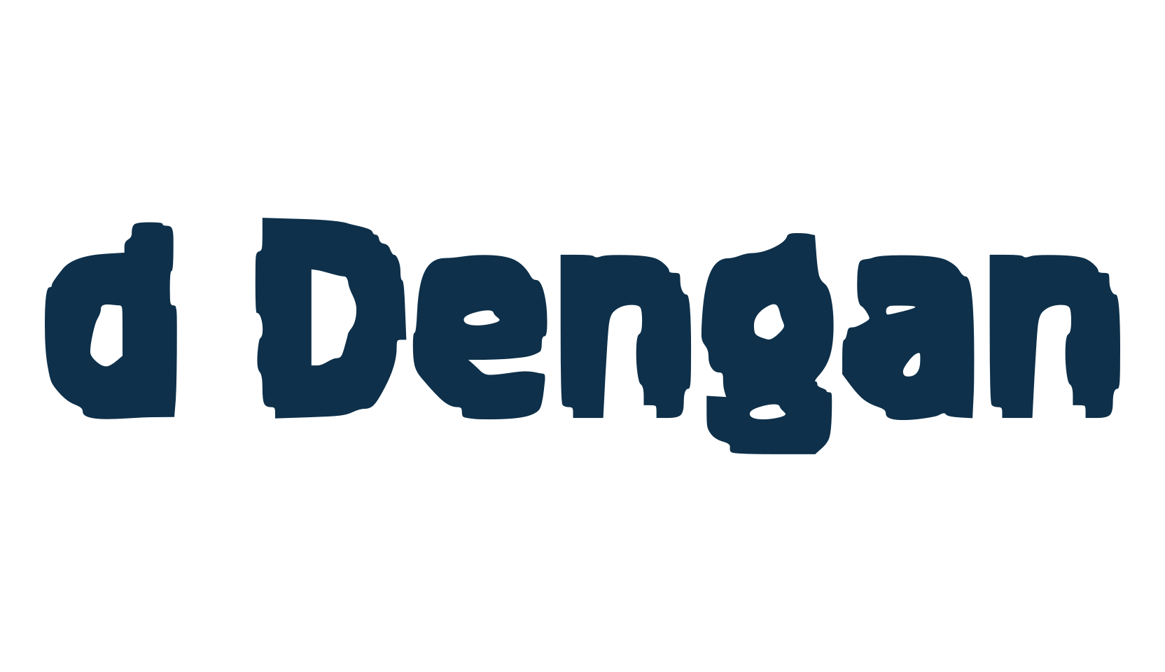 d Dengan, various font preview