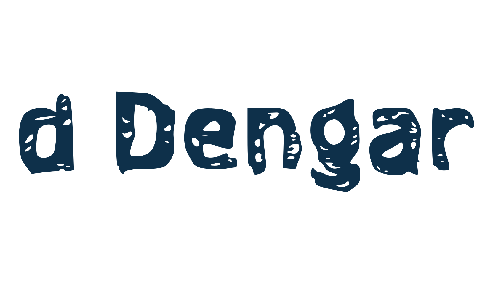 d Dengar, fancy various decorative font preview