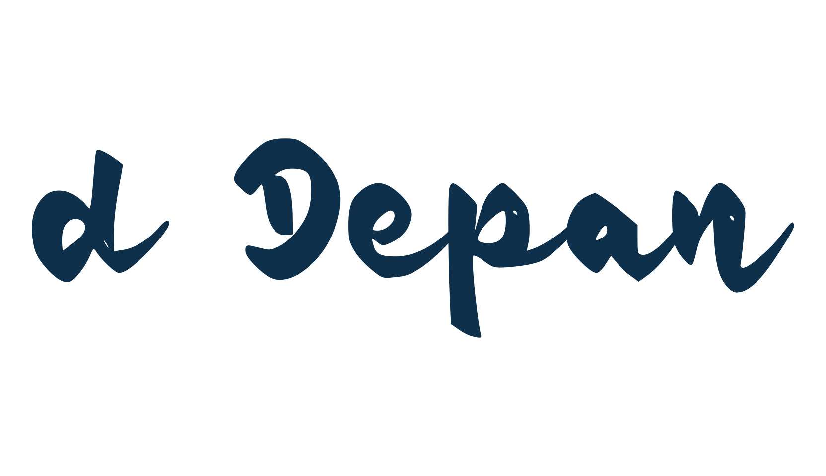 d Depan, fancy decorative font preview