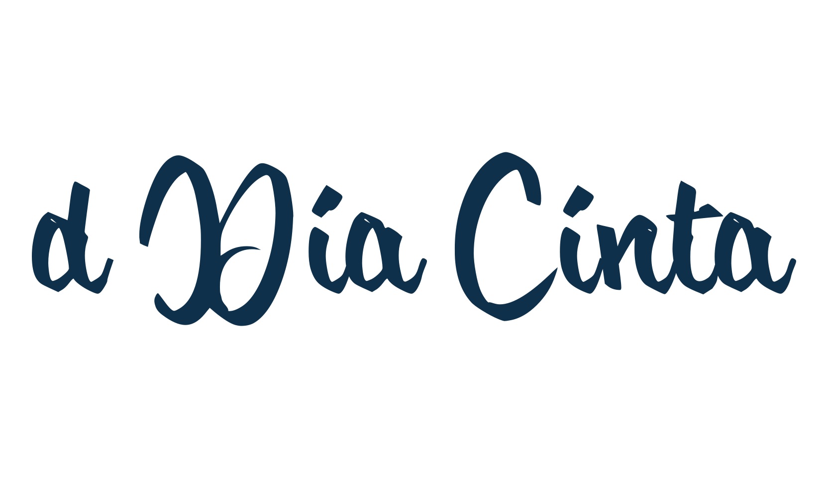 d Dia Cinta, brush font preview