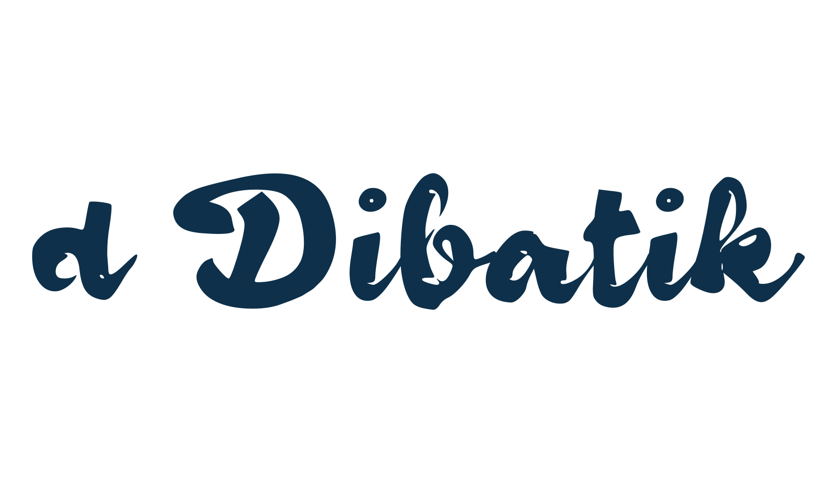 d Dibatik, fancy decorative font preview