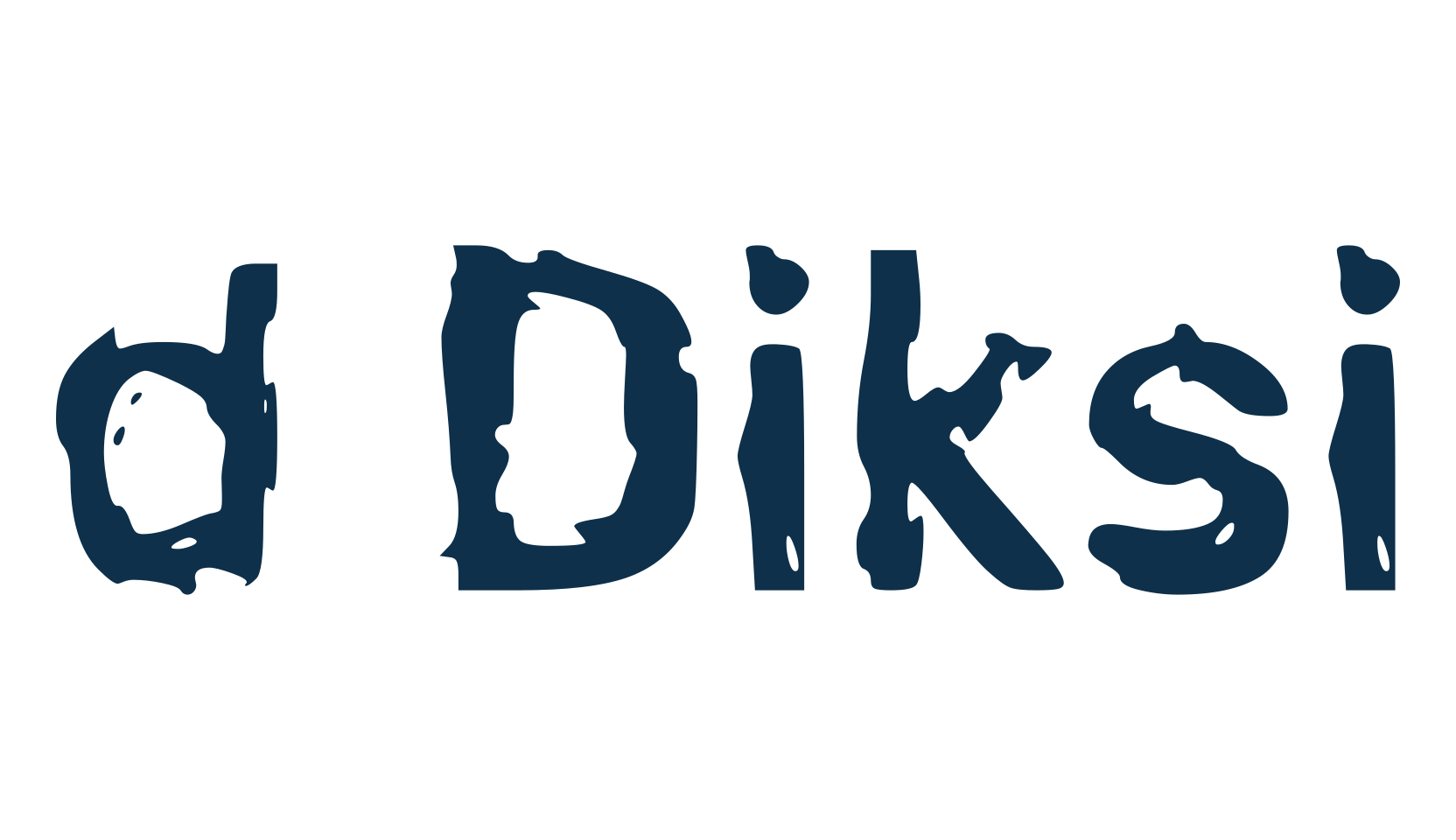 d Diksi, distorted font preview