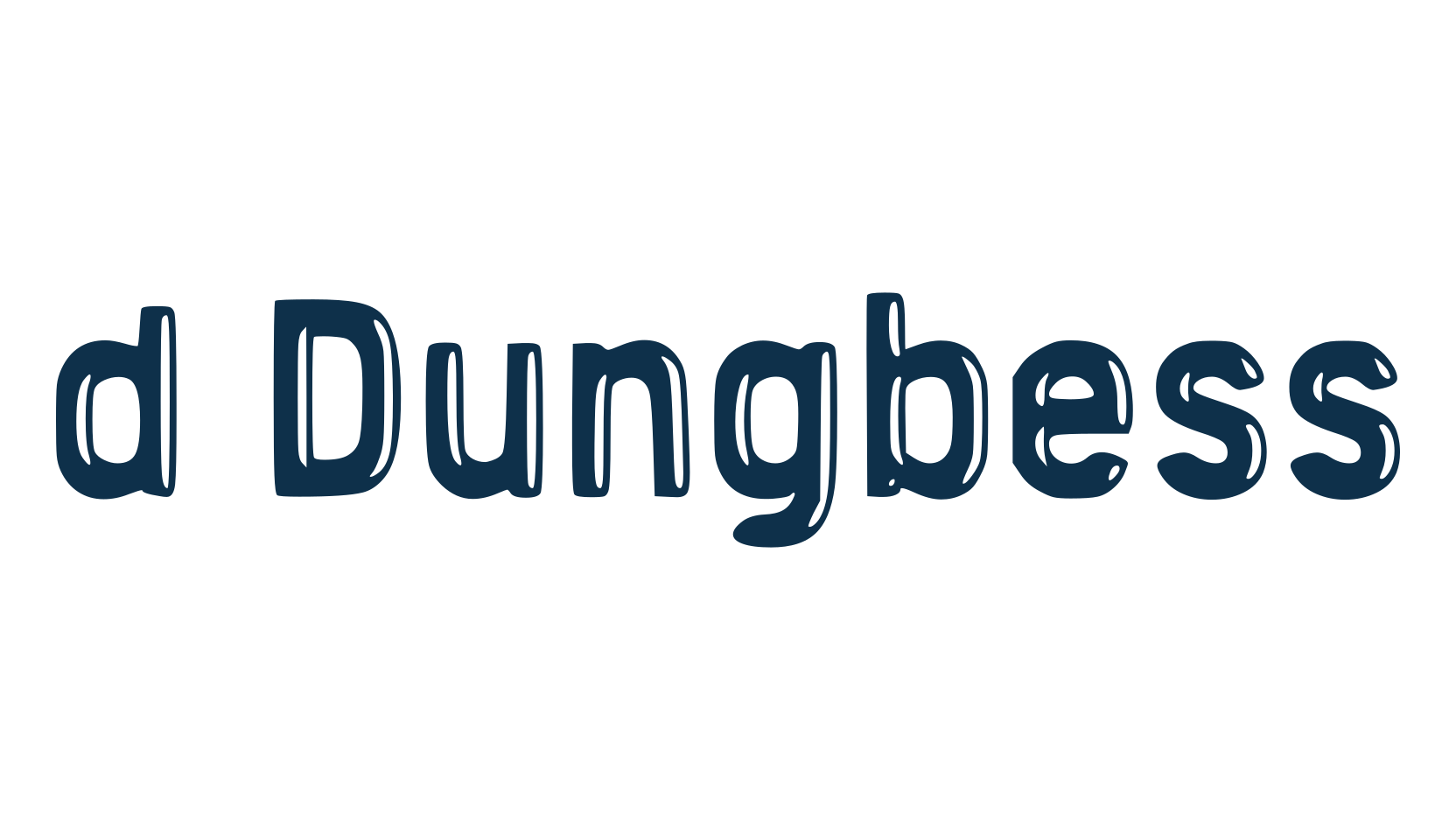 d Dungbess, fancy various decorative font preview