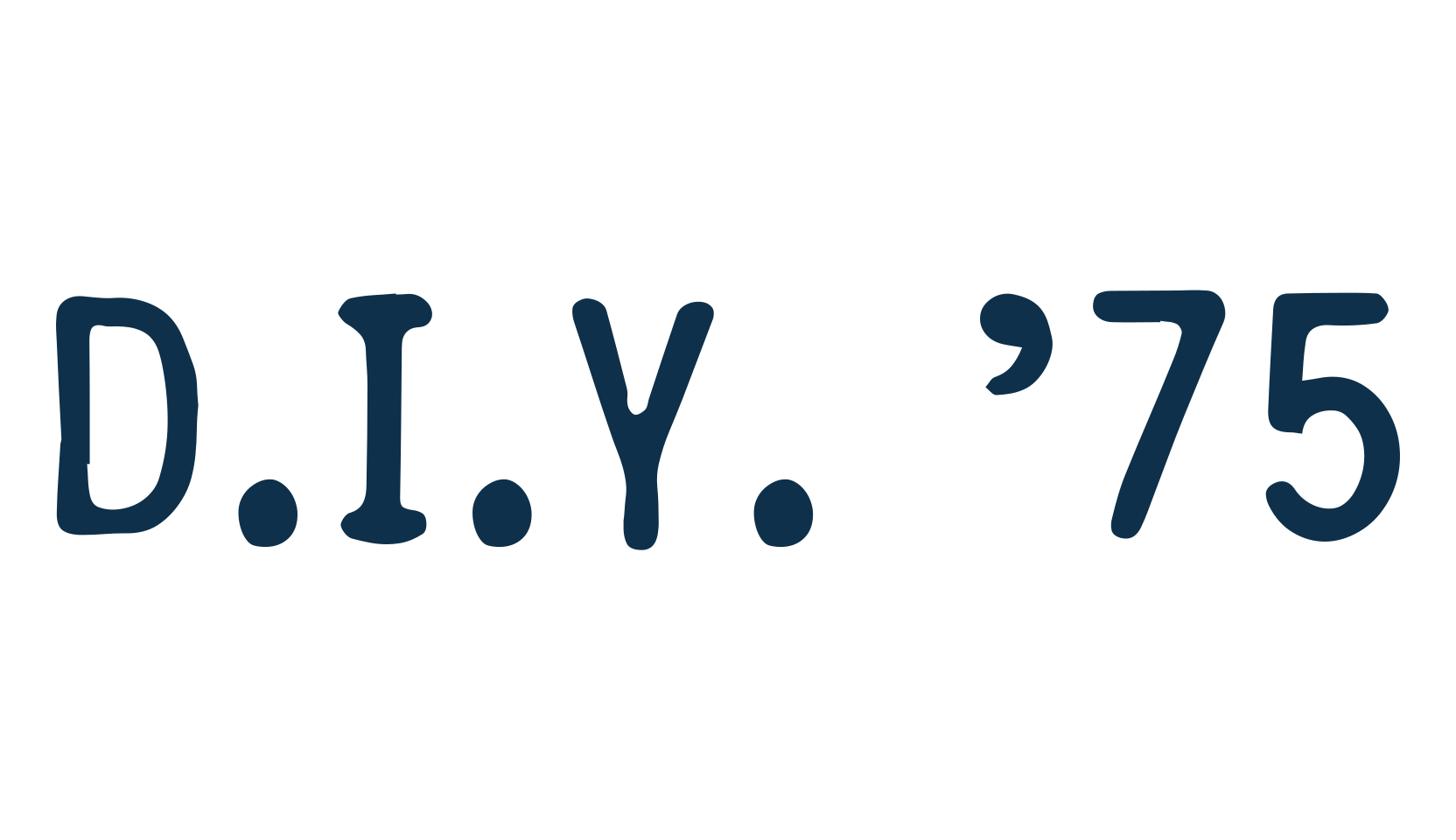 D.I.Y. ’75, typewriter font preview