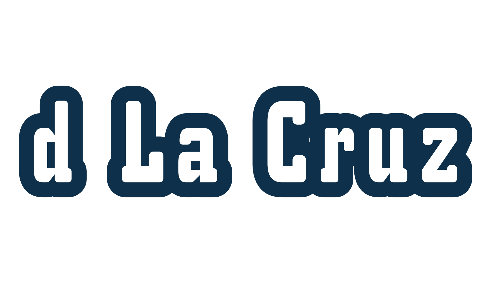 d La Cruz, fancy various basic font preview