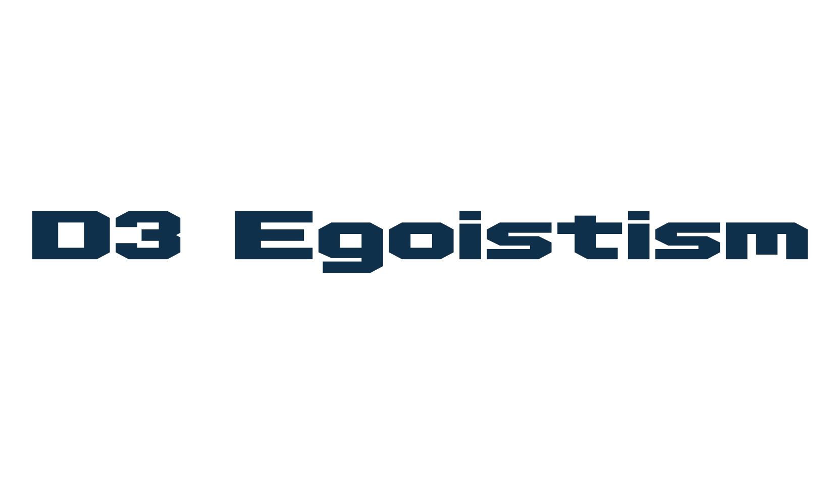 D3 Egoistism, fancy various techno sci-fi font preview