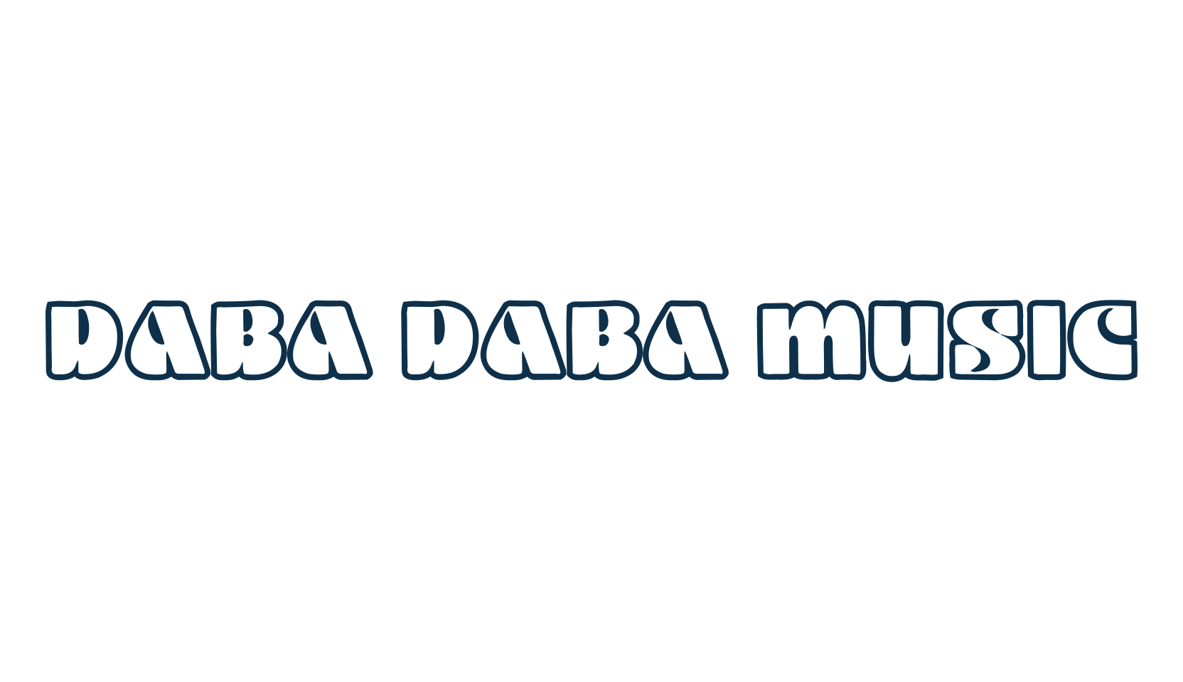 Daba Daba Music, groovy font preview