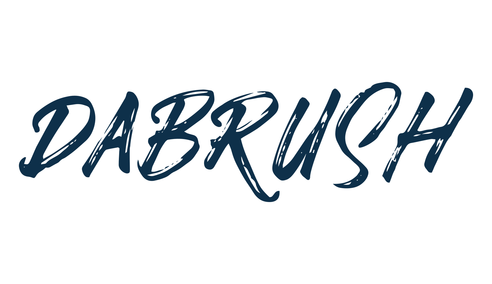 Dabrush, script brush fancy decorative calligraphy font preview