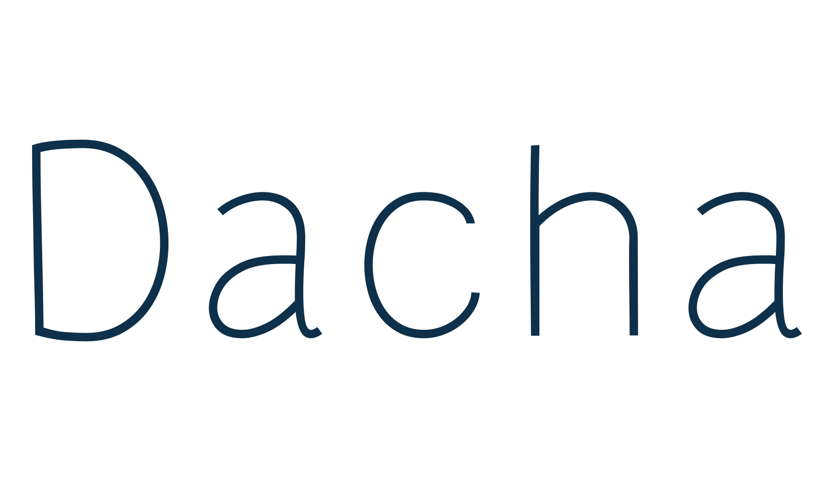 Dacha, basic sans serif font preview
