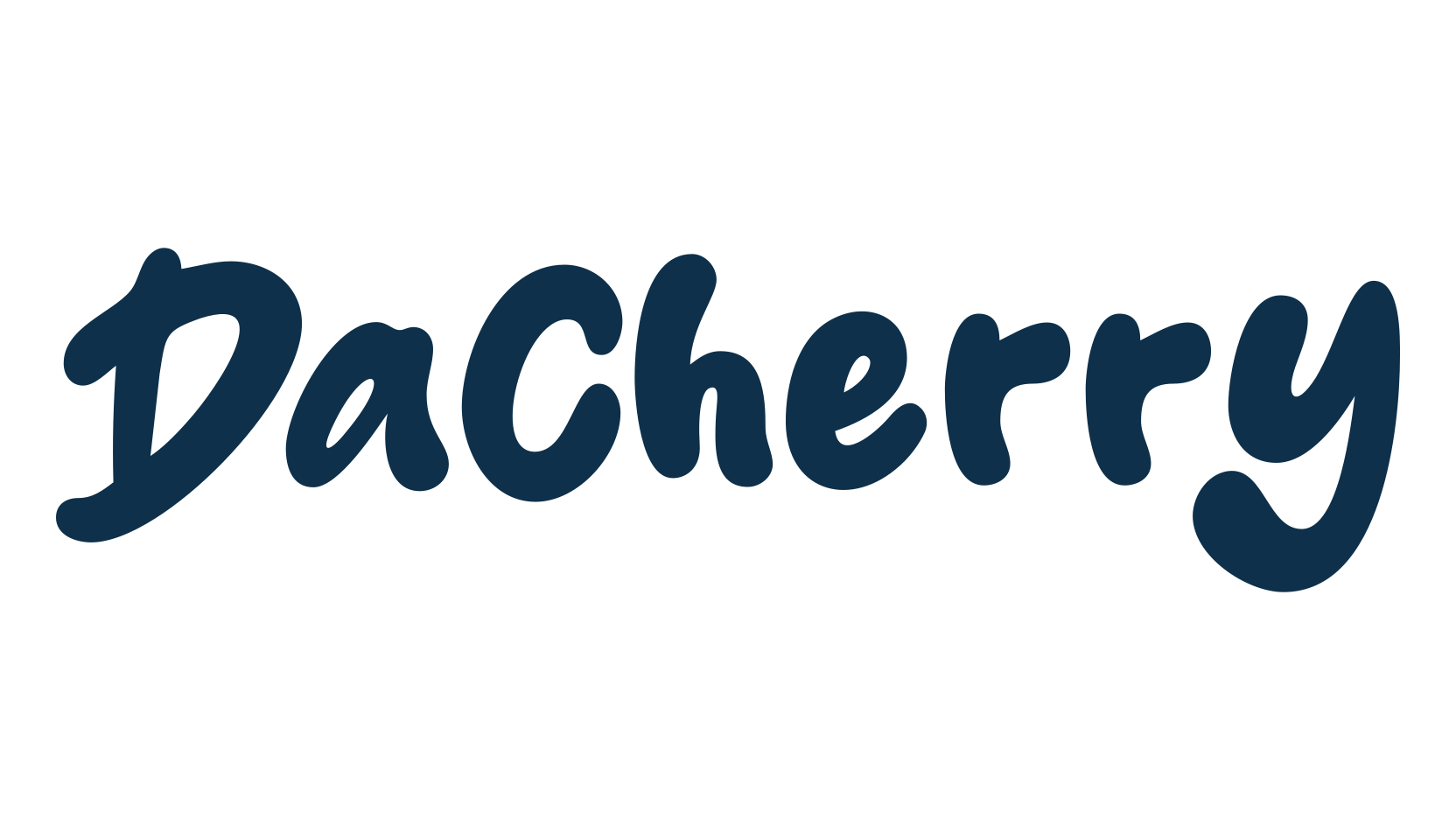 Dacherry, cartoon font preview