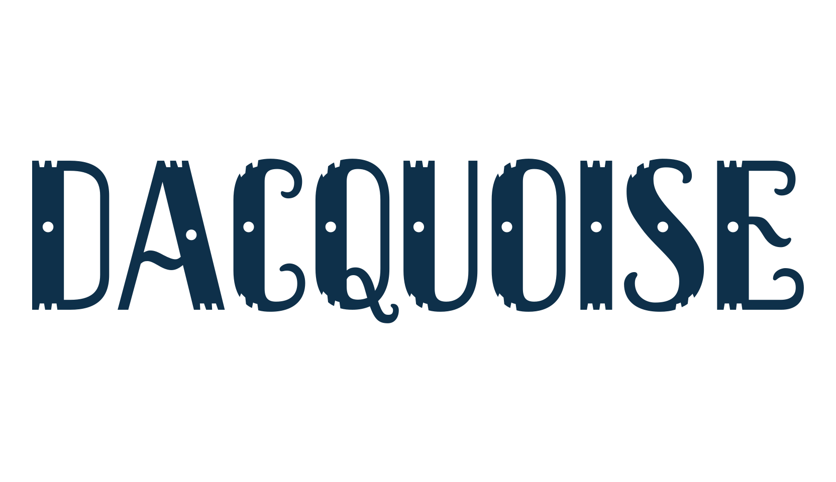 Dacquoise, fancy retro decorative font preview