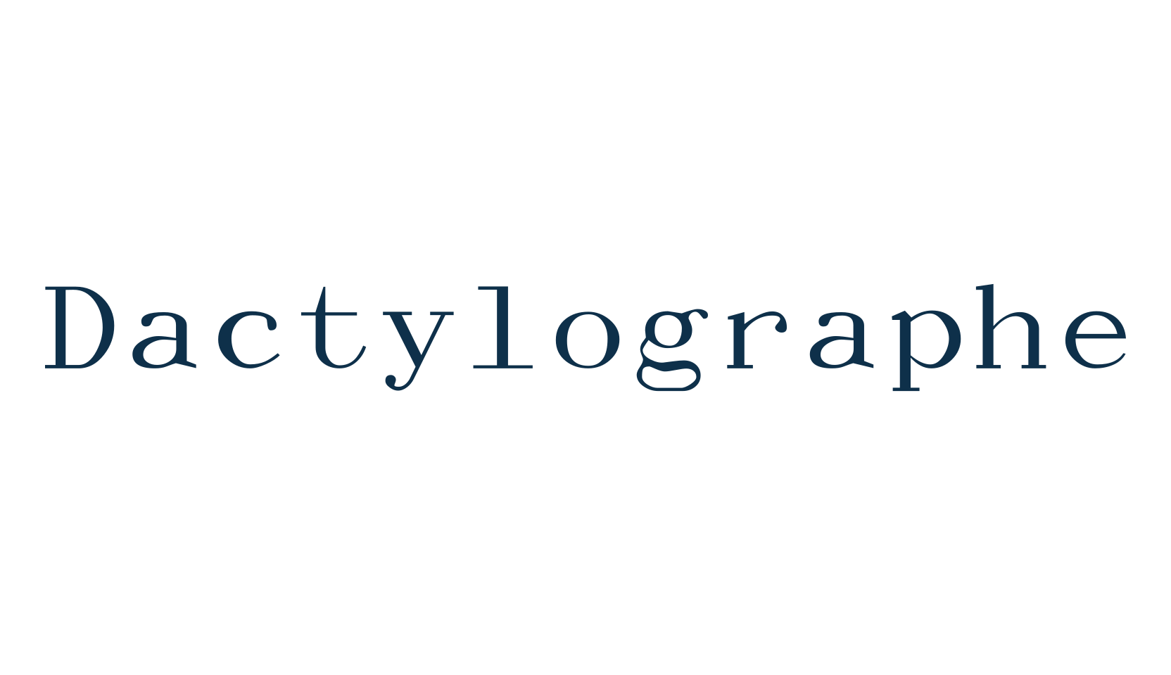 Dactylographe, typewriter font preview