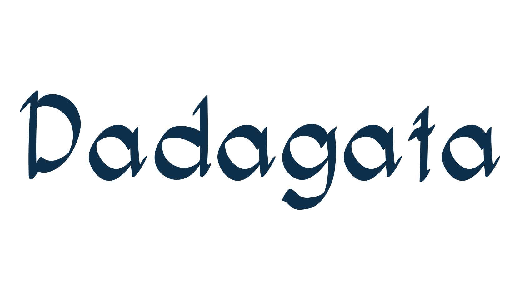 Dadagata, fancy various decorative font preview
