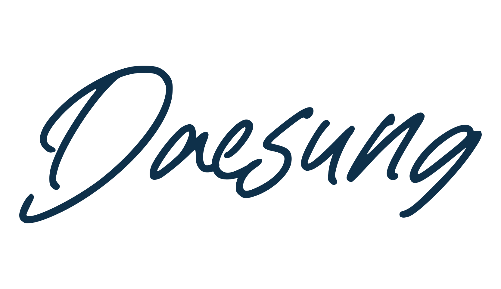 Daesung, script handwritten fancy decorative calligraphy font preview