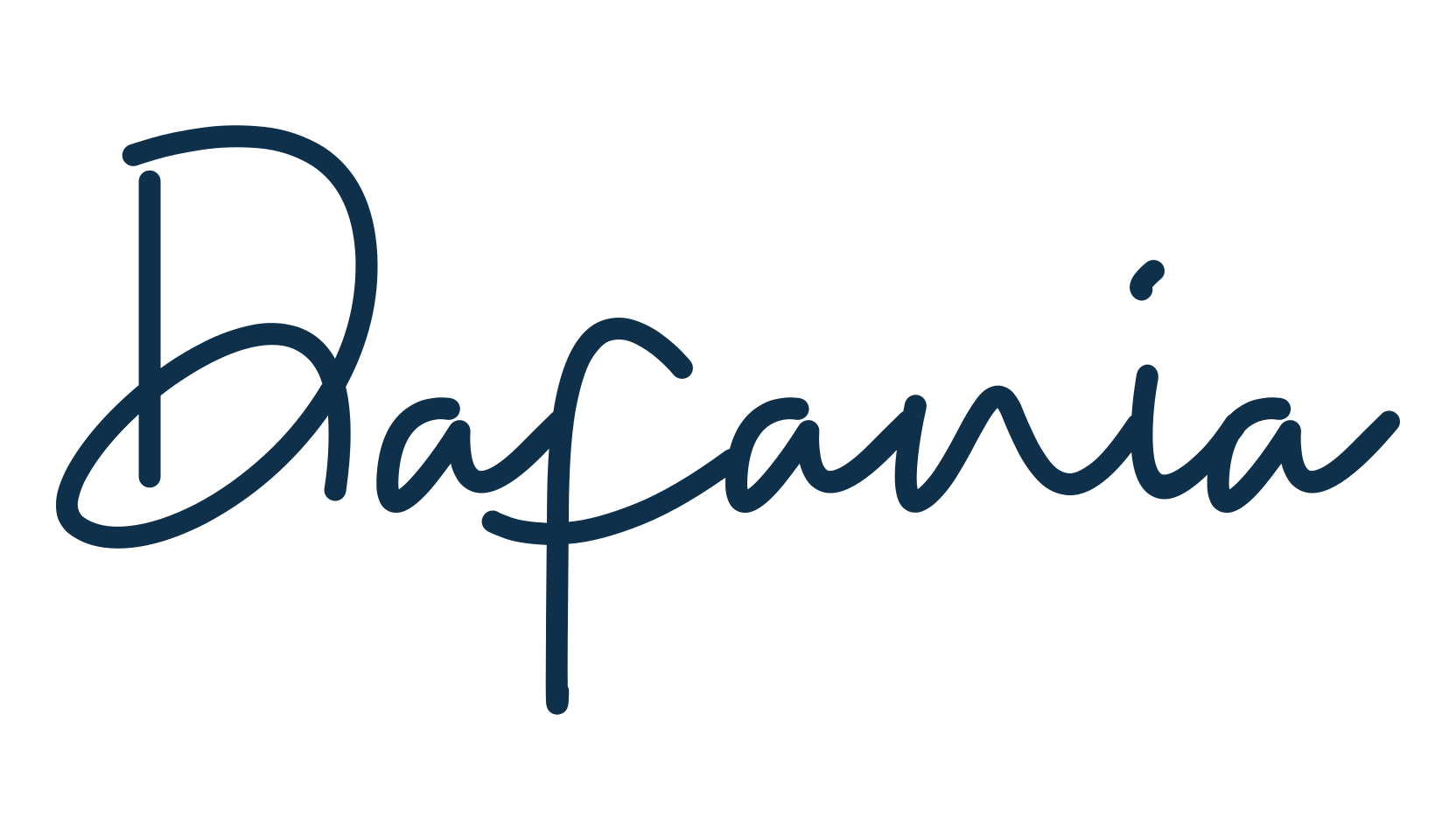 Dafania, script handwritten fancy decorative calligraphy font preview