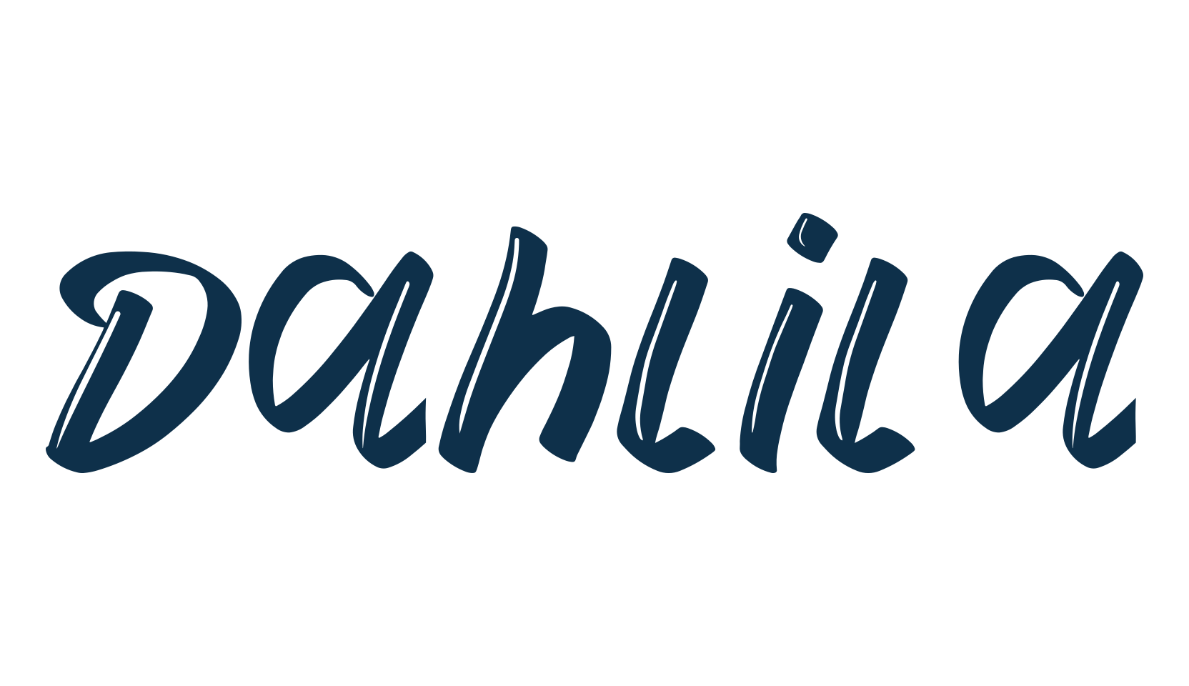 Dahlila, display market font preview