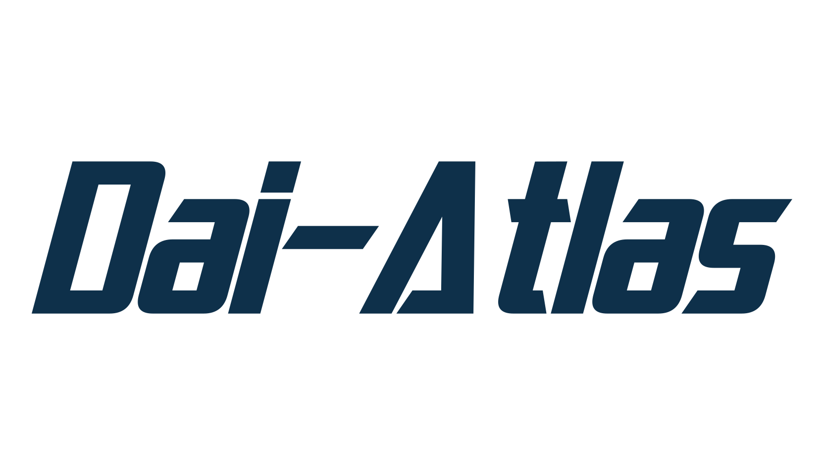 Dai-Atlas, techno sci-fi font preview