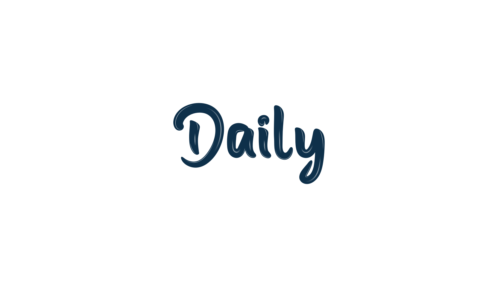 Daily (daily-2), brush font preview