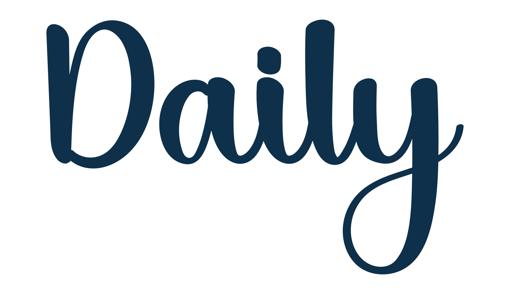 Daily (daily-3), fancy various decorative script calligraphy font preview