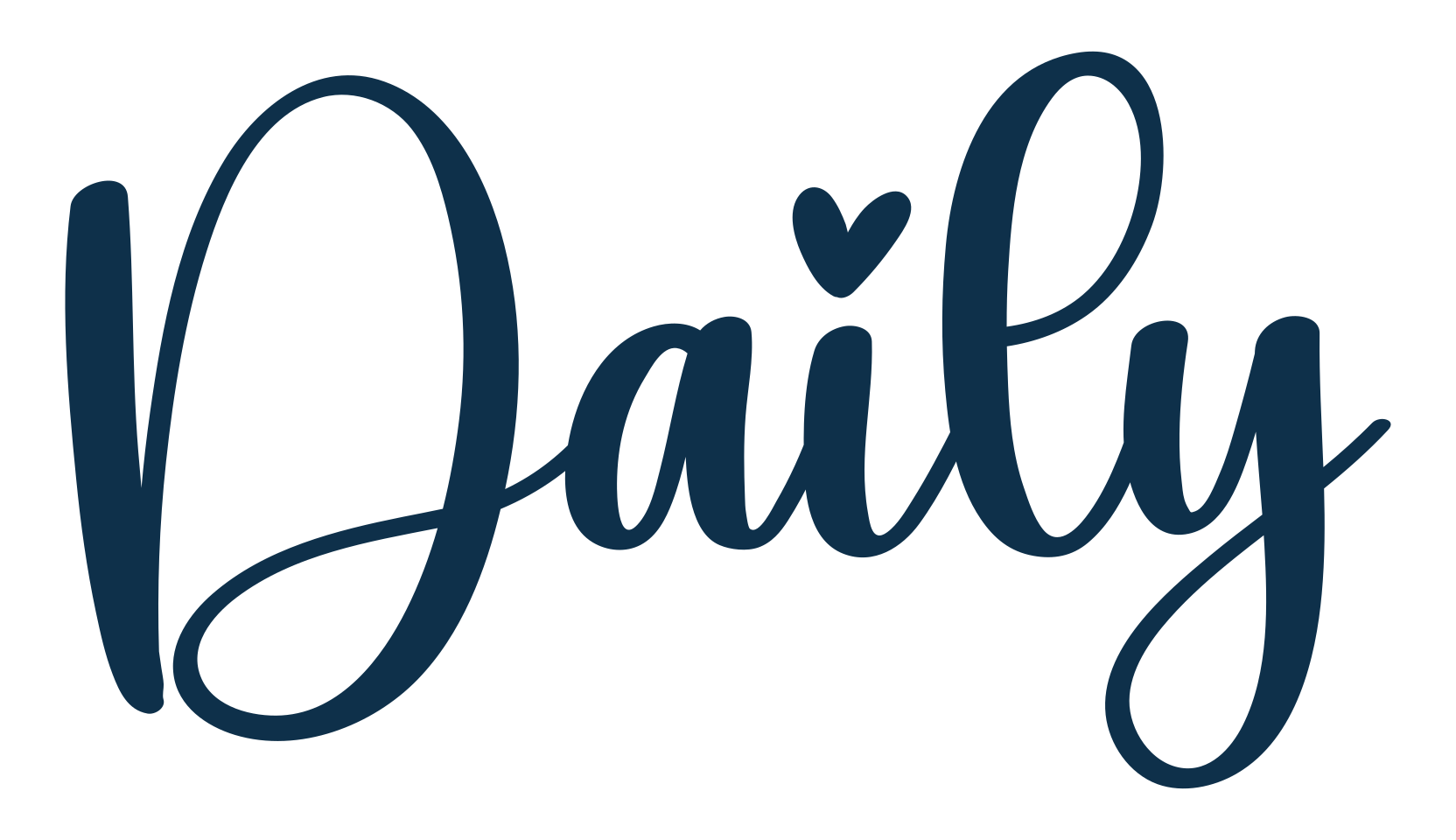 Daily (daily-6), calligraphy font preview