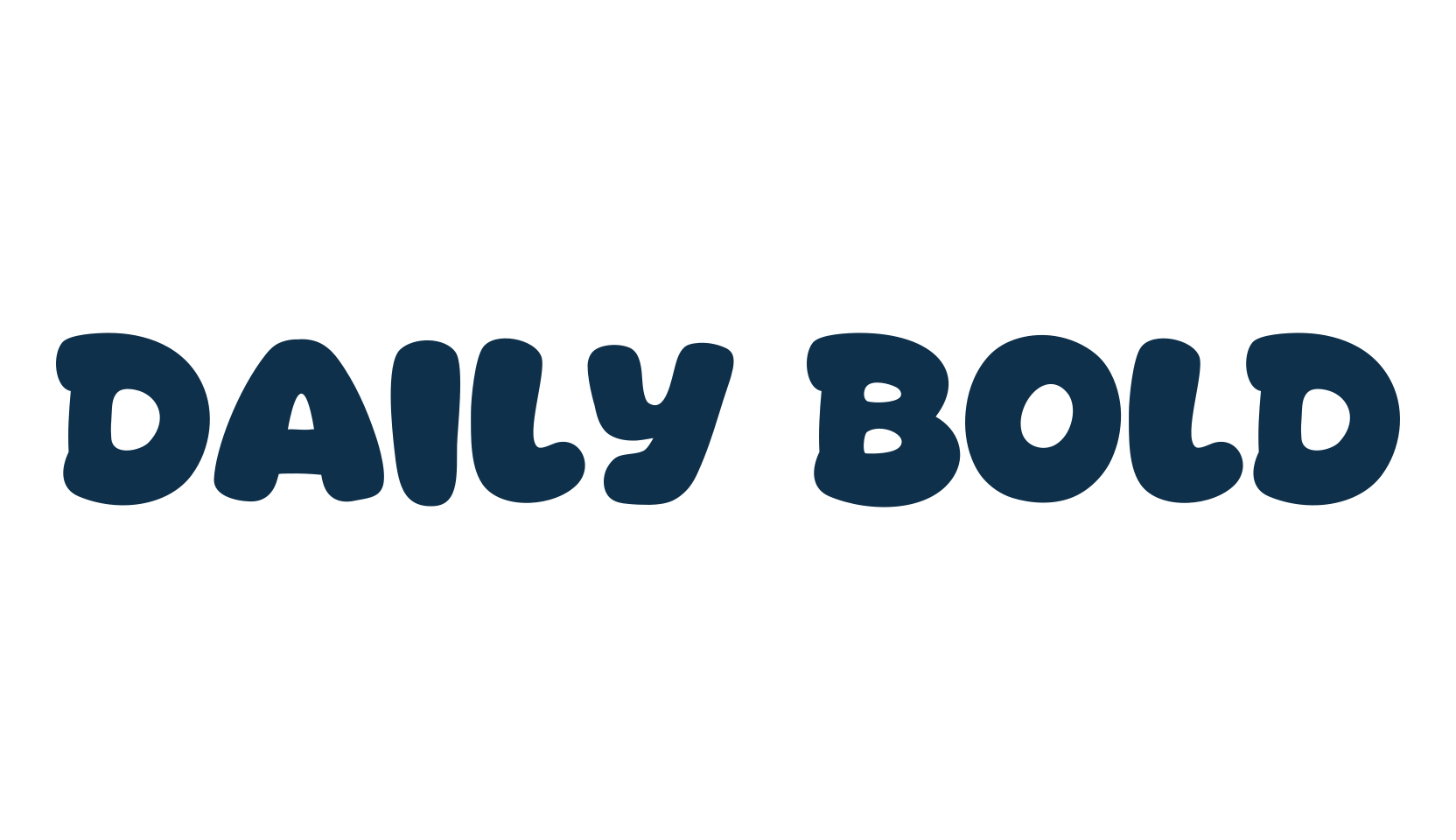 Daily Bold, cartoon font preview