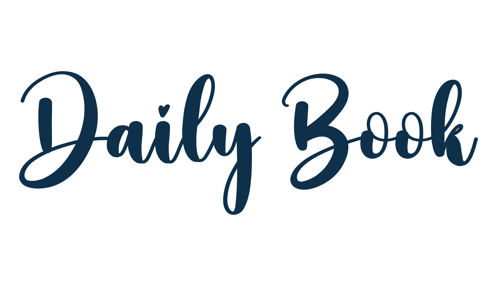 Daily Book, calligraphy font preview