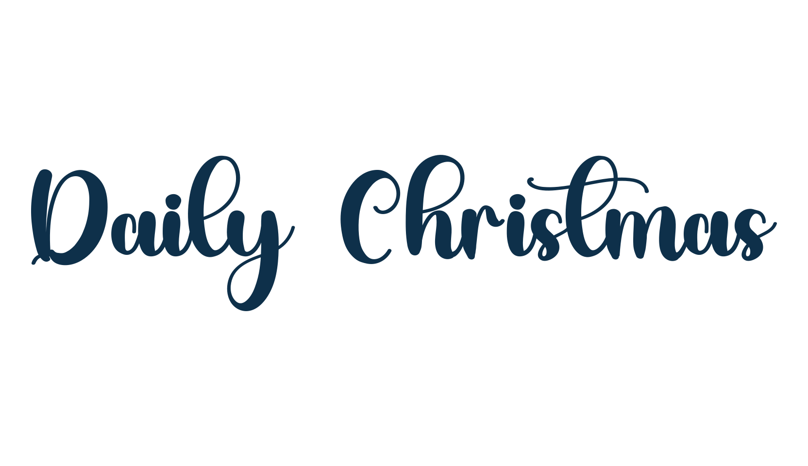 Daily Christmas, various font preview
