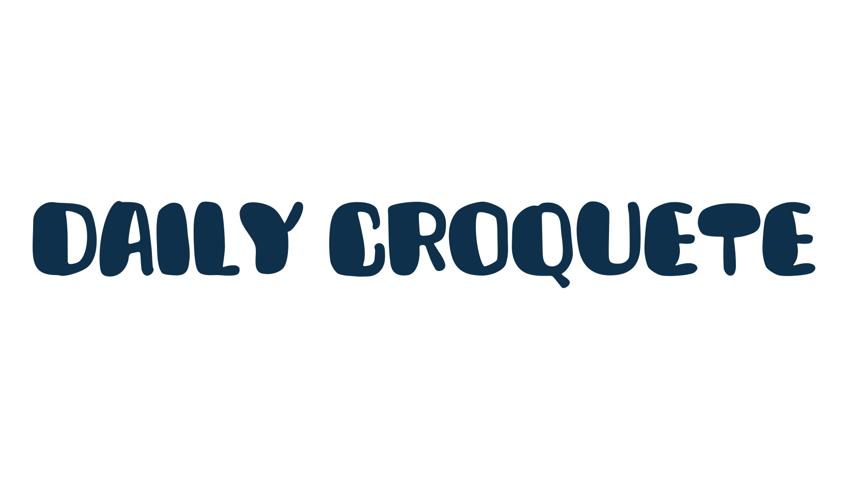 Daily Croquete, fancy cartoon decorative comic font preview