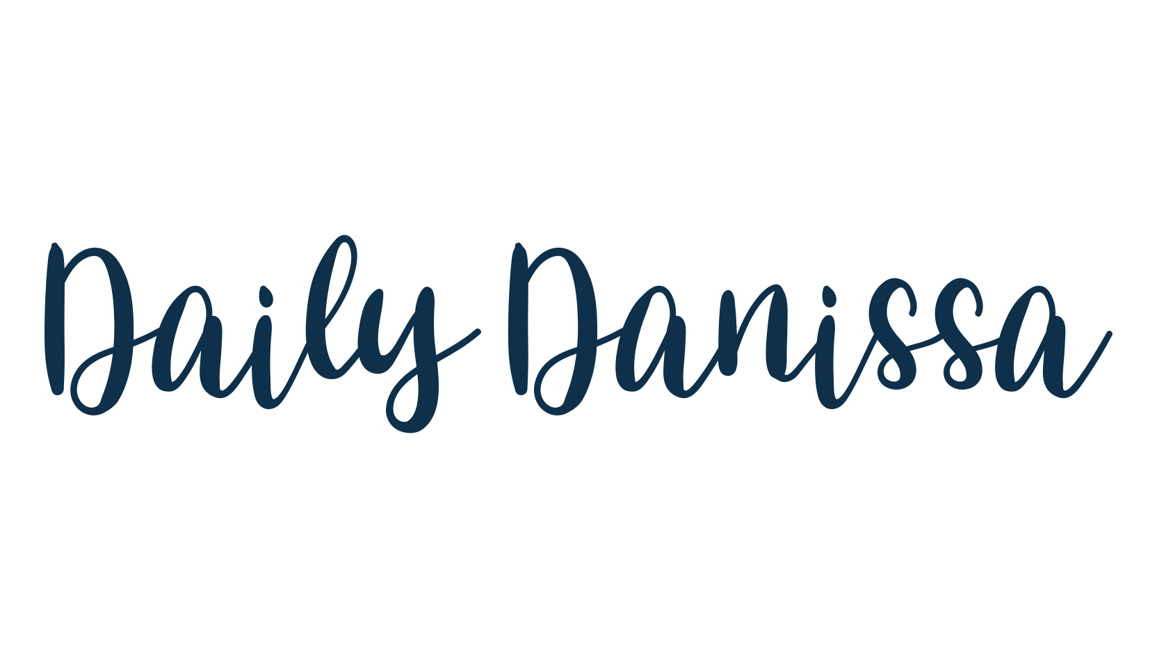Daily Danissa, script calligraphy fancy decorative font preview