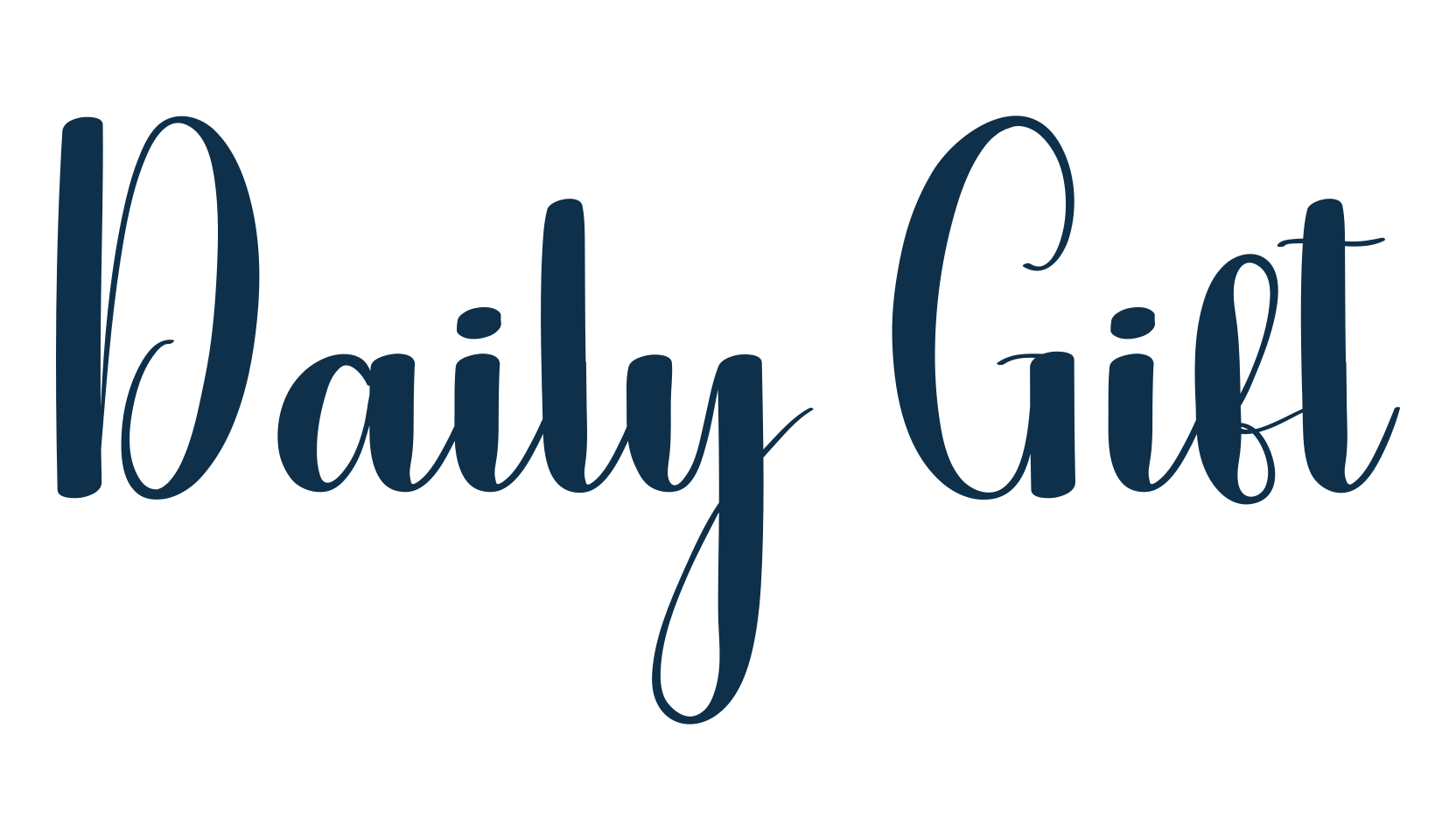 Daily Gift, fancy various decorative script calligraphy font preview