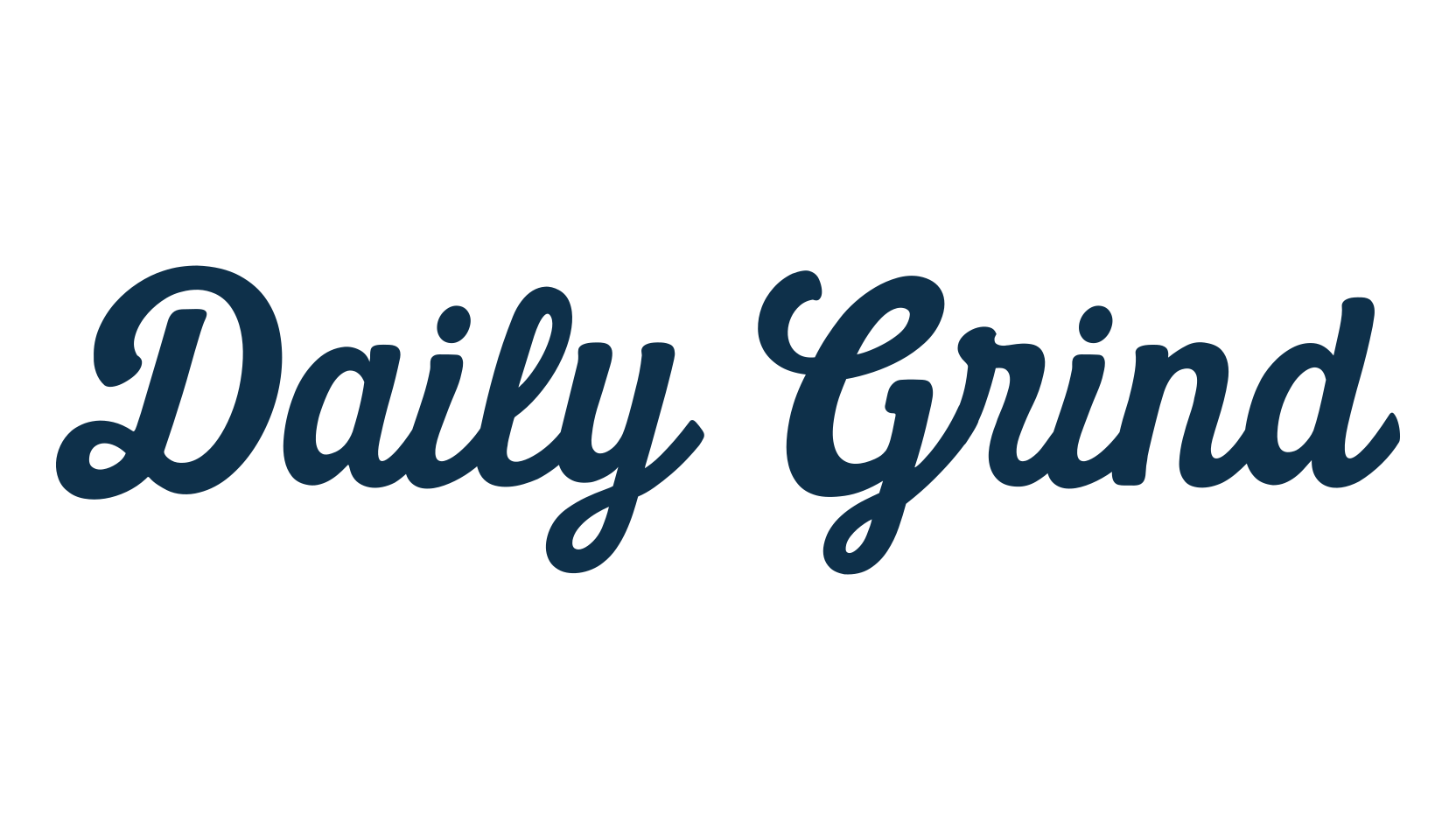 Daily Grind, fancy various decorative script calligraphy font preview