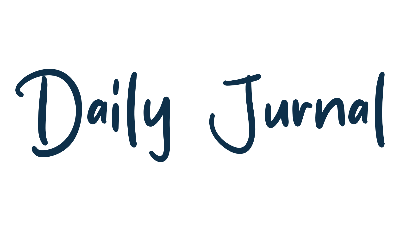 Daily Jurnal, script handwritten fancy decorative calligraphy font preview
