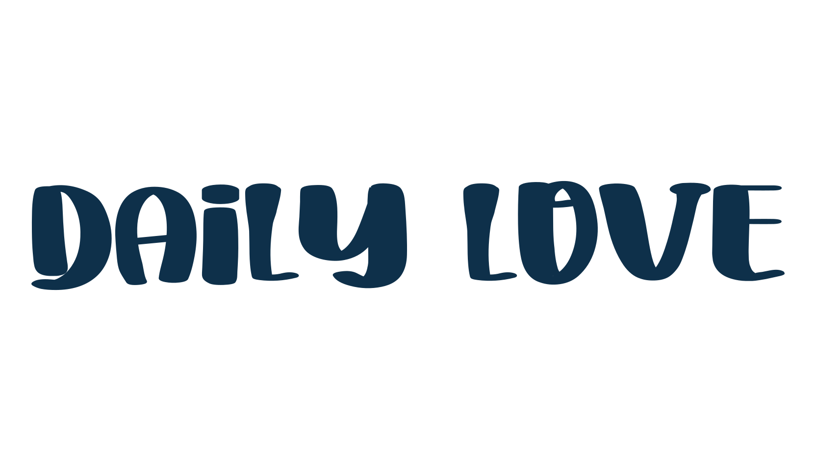 Daily Love, cartoon font preview
