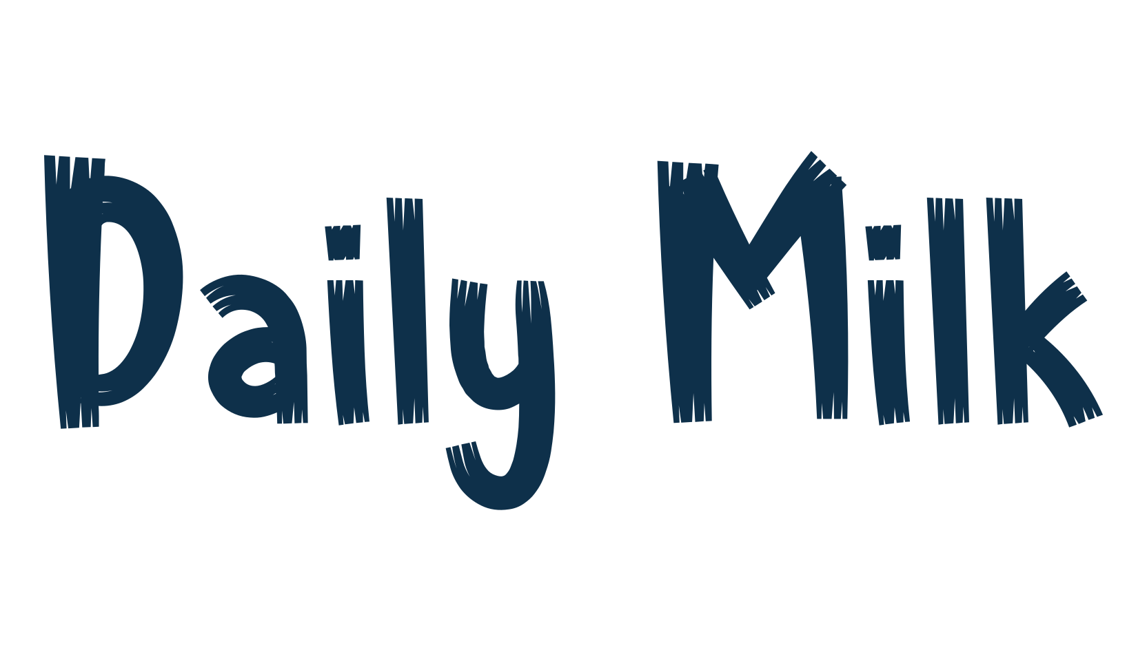 Daily Milk, fancy cartoon decorative font preview