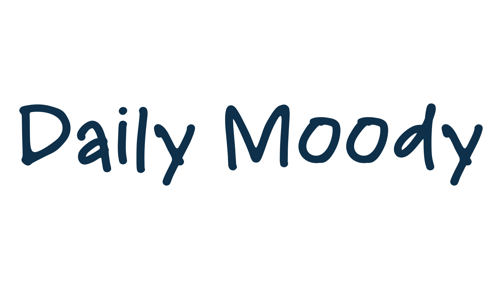 Daily Moody, handwriting font preview