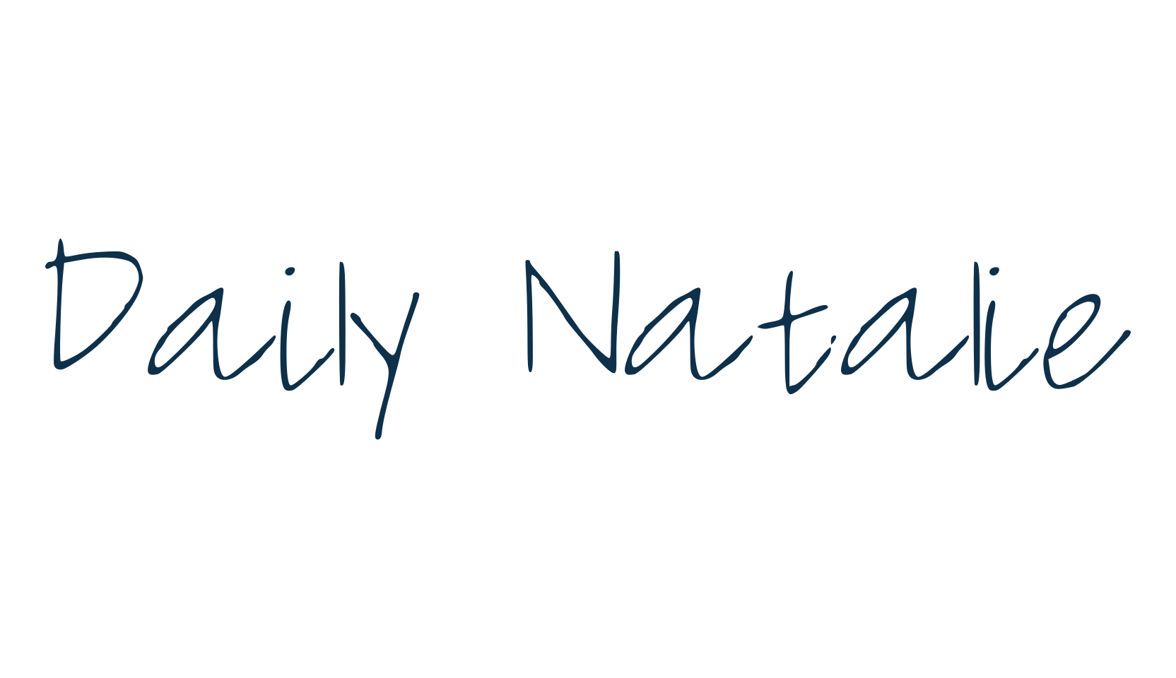 Daily Natalie, handwriting font preview