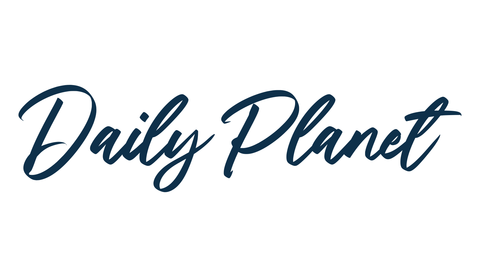 Daily Planet, handwriting font preview