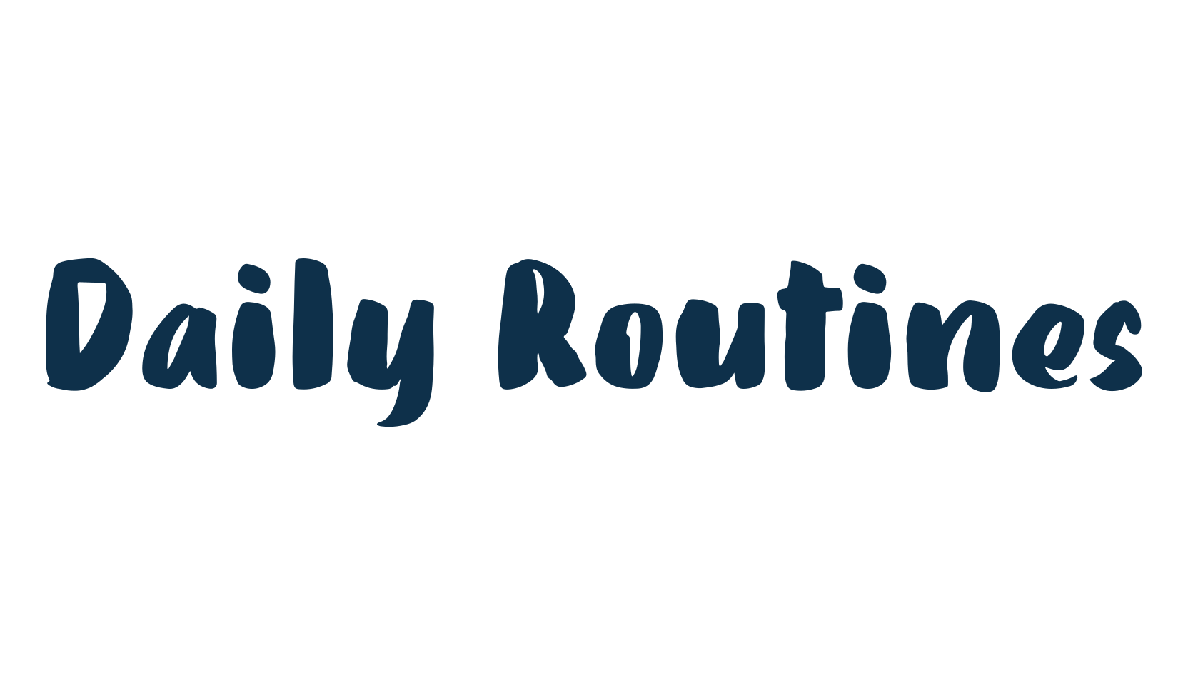 Daily Routines, display market font preview