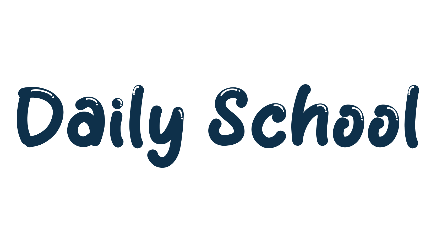 Daily School, fancy various decorative font preview