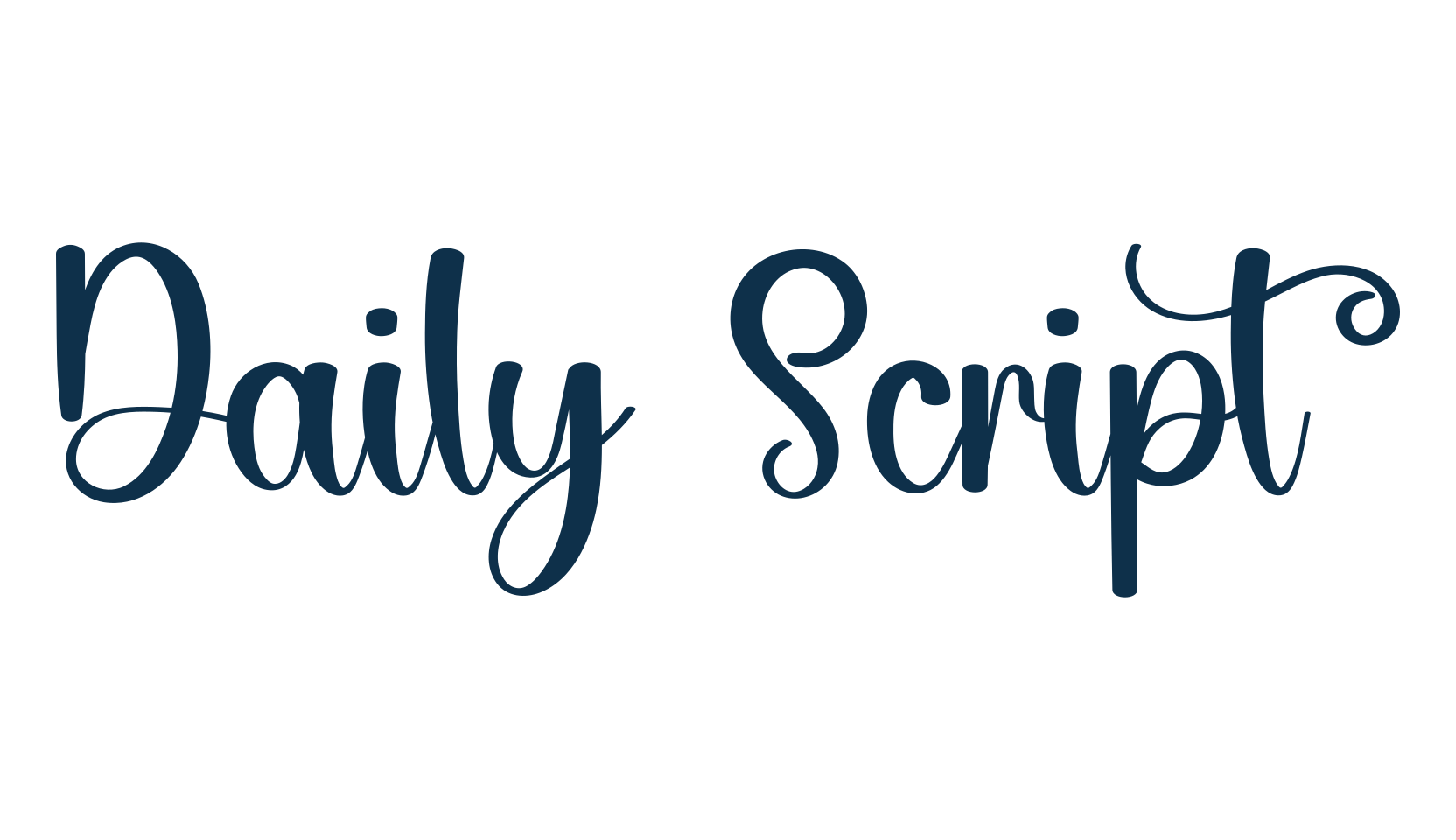 Daily Script, various font preview
