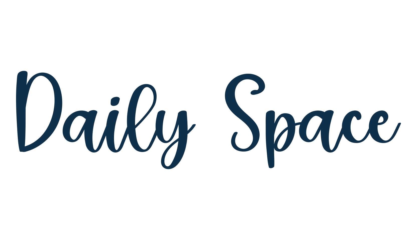 Daily Space, handwriting font preview